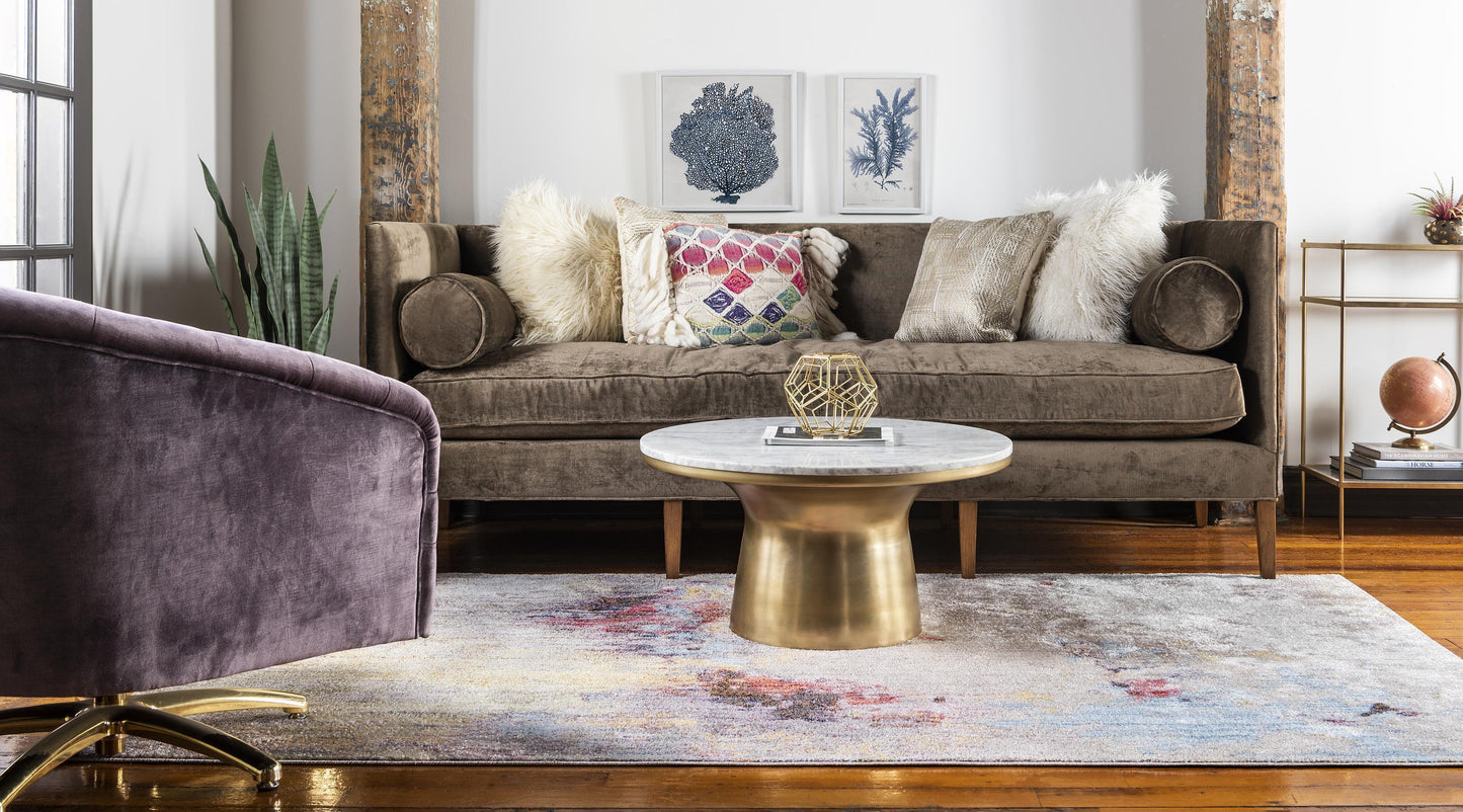 Ethen - Modern Grey Paint-Splatter Rug