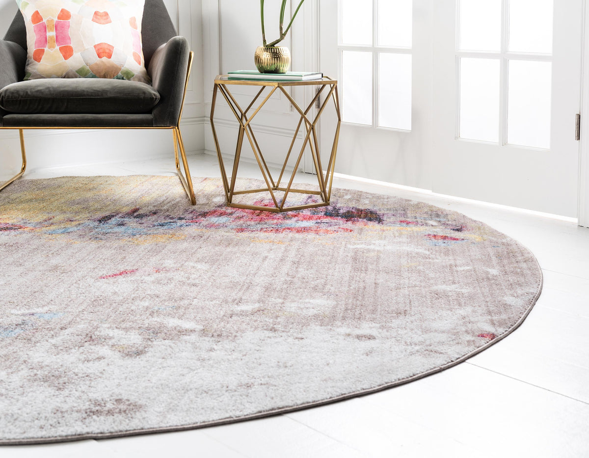 Ethen - Modern Grey Paint-Splatter Rug