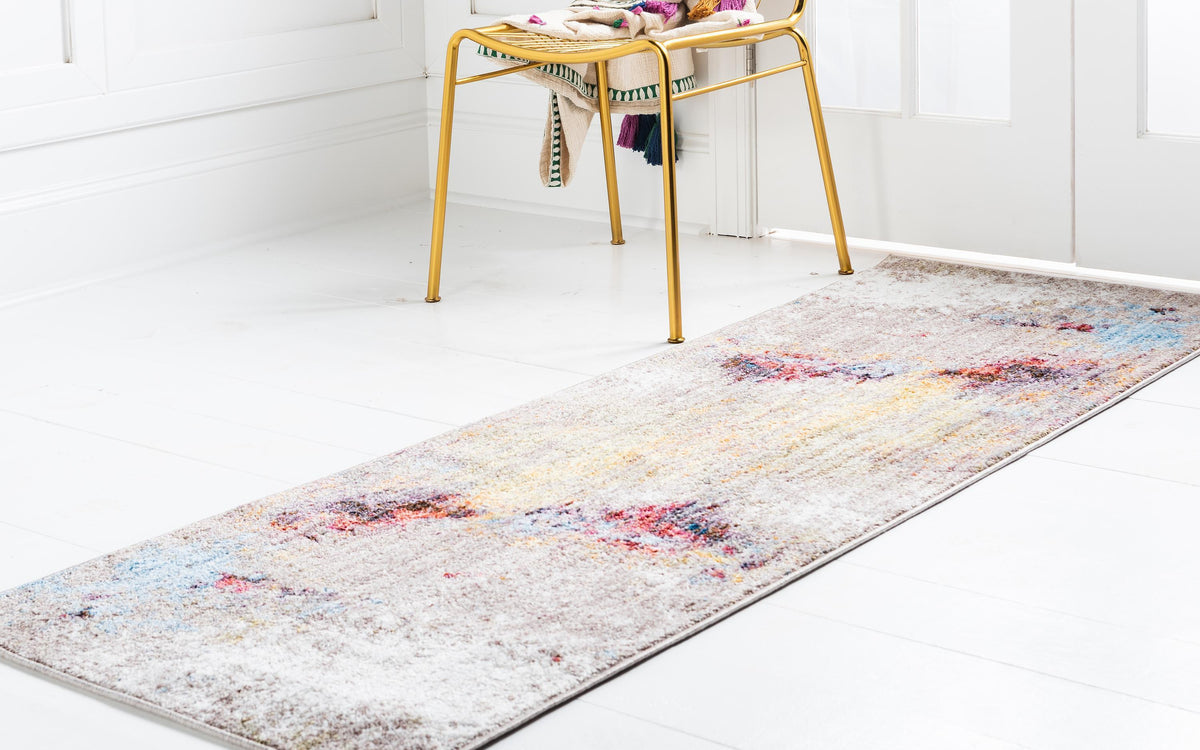 Ethen - Modern Grey Paint-Splatter Rug