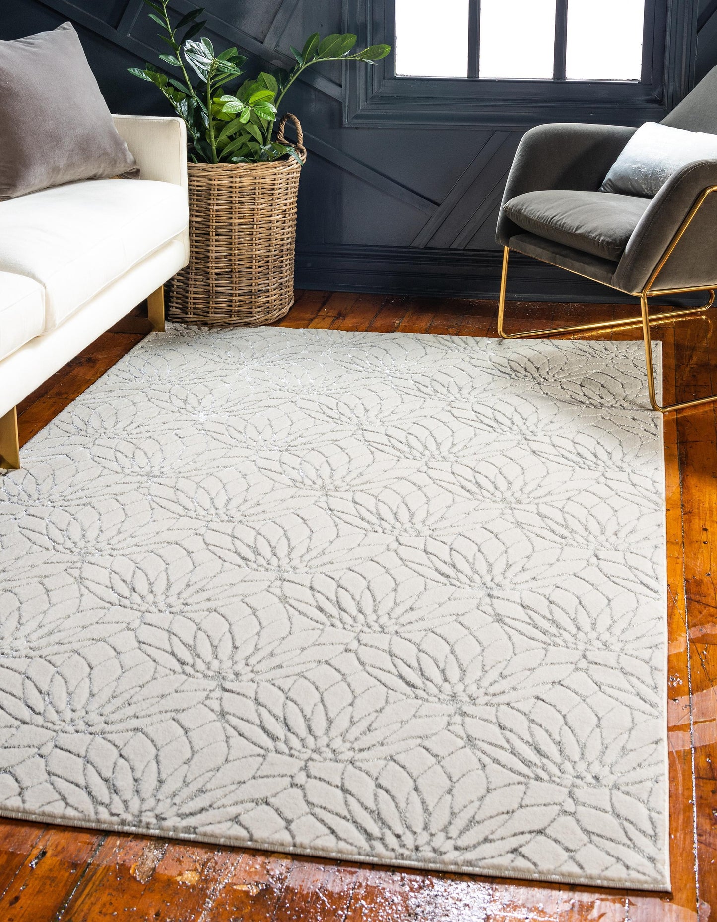 Ellison - Lotus Blossom Pattern Luxury Rug