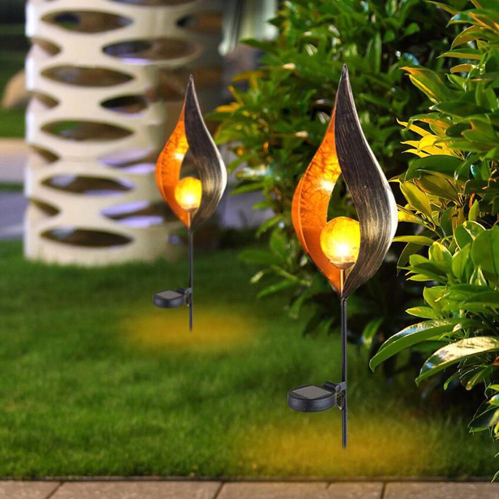 LED Artificial-Flame Garden Light