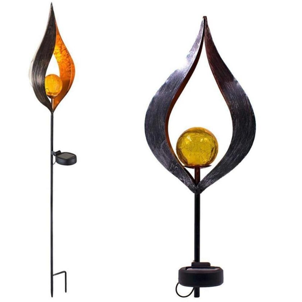 LED Artificial-Flame Garden Light