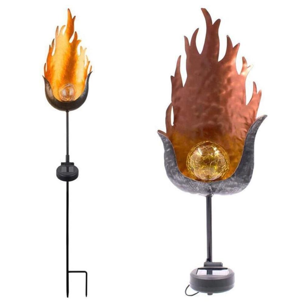 LED Artificial-Flame Garden Light