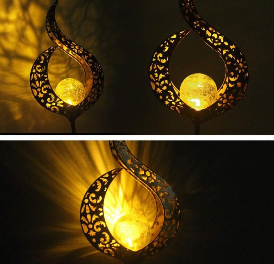 LED Artificial-Flame Garden Light