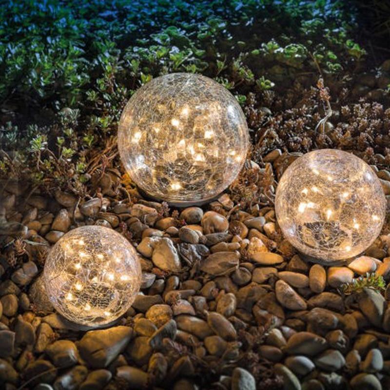 Broken Glass Ball Solar Garden Light