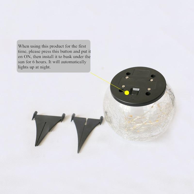 Broken Glass Ball Solar Garden Light