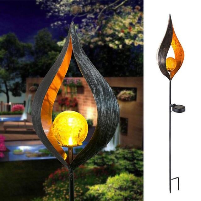 LED Artificial-Flame Garden Light