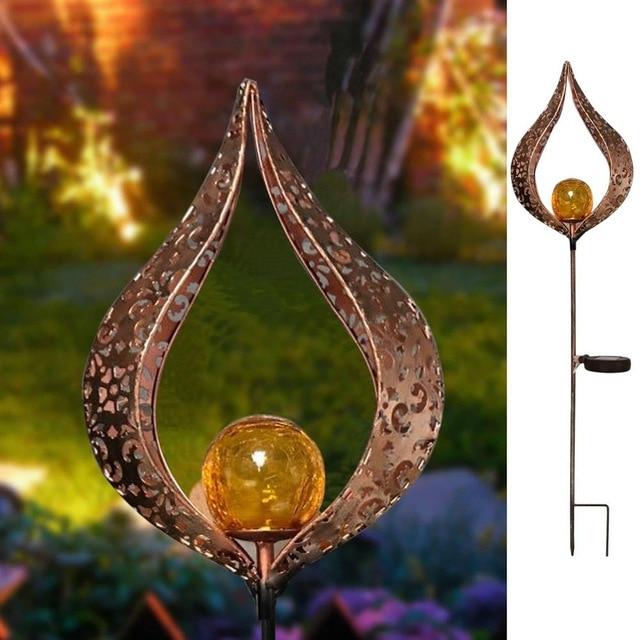 LED Artificial-Flame Garden Light