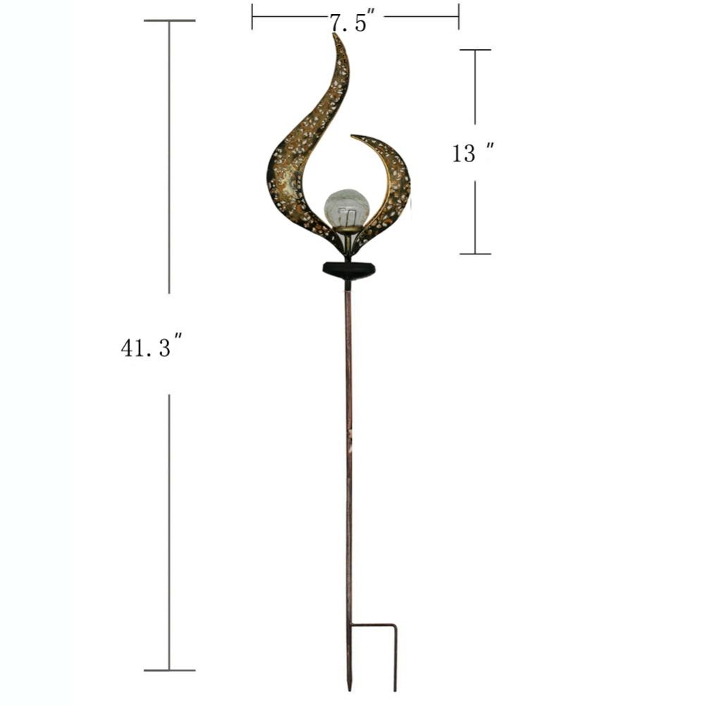 LED Artificial-Flame Garden Light