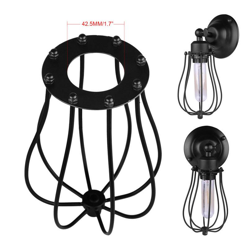Industrial Drop-Cage Wall Lamp